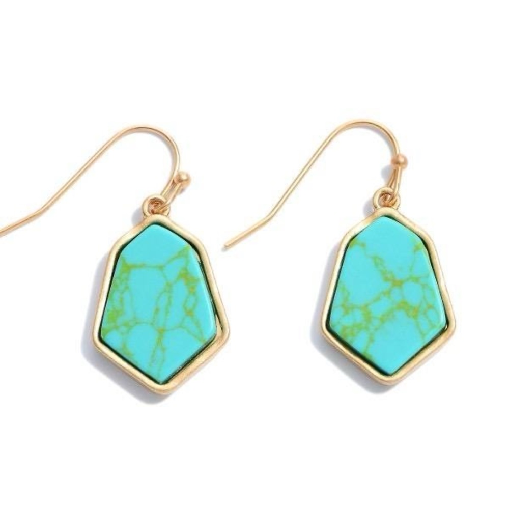 Semi Precious Drop Earrings